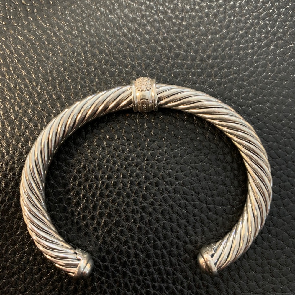 David Yurman Center Station Bracelet Pave Diamonds - Picture 3 of 6